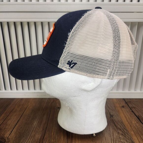 '47 Denver Broncos Hat Cap Snapback Trucker Patch Blue Orange Mens NFL Football - Picture 6 of 10